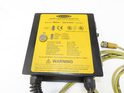 STI MiniSafe Banner MS4500 Light Curtain Transmitter & Receiver MS4532R/MS4532X