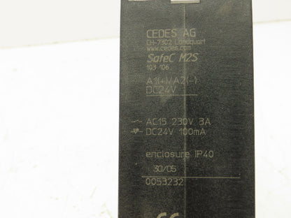 Cedes SafeC M2S Safety Relay 230VAC 3A 24VDC 100mA 103 106 IP40