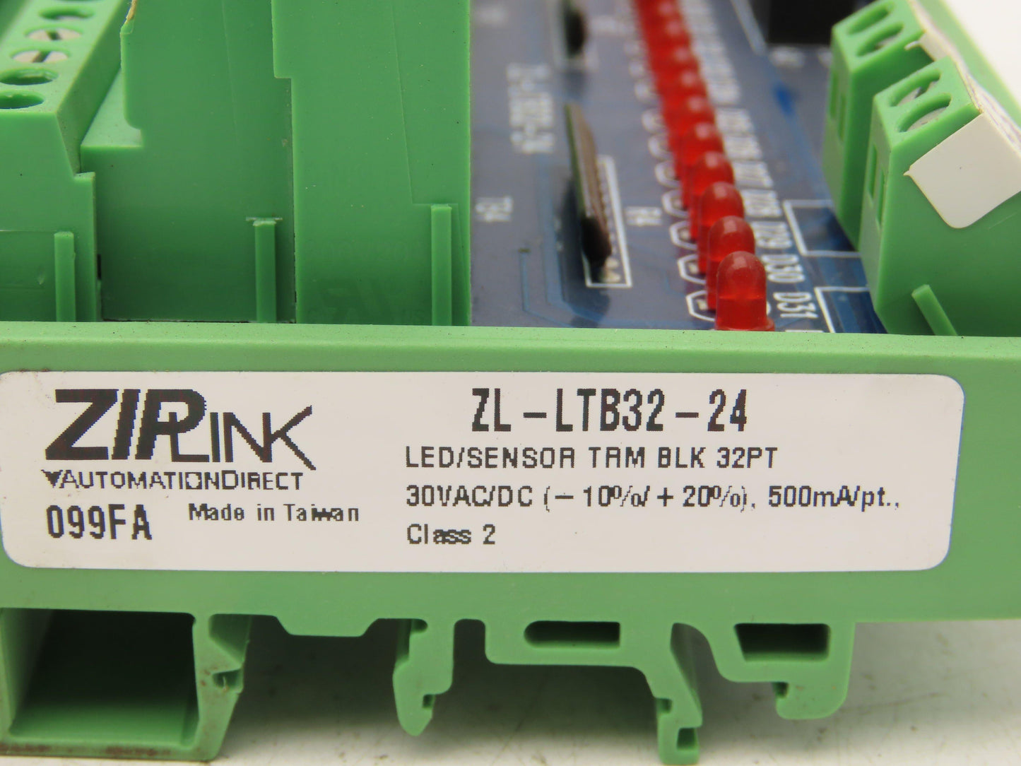 Automation Direct ZipLink ZL-LTB32-24 Sensor Input Module LED