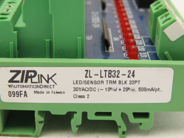 Automation Direct ZipLink ZL-LTB32-24 Sensor Input Module LED
