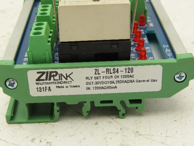 Automation Direct ZL-RLS4-120 Quad Channel 24VDC Relay Lot of 2