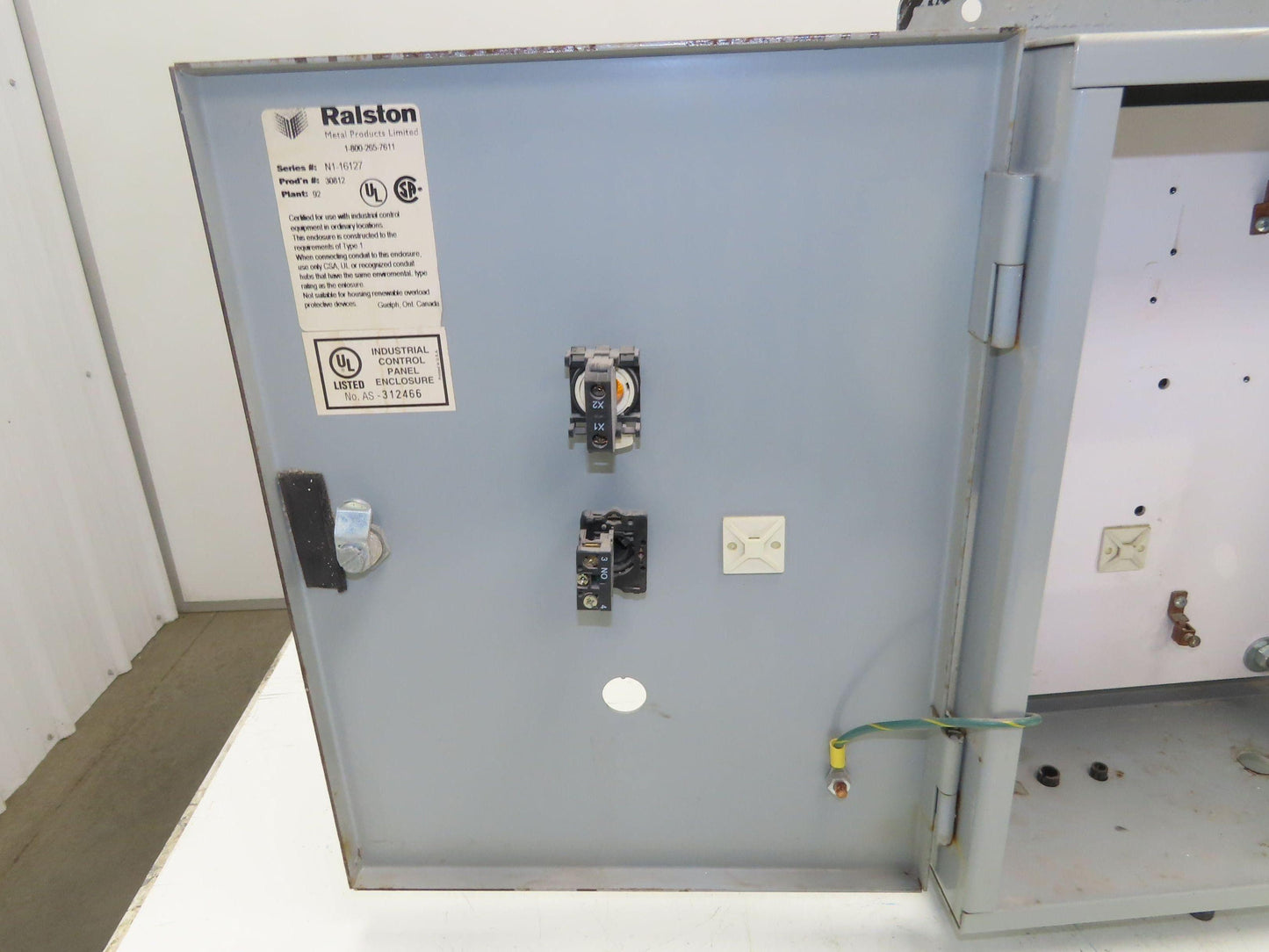Ralston N1-16127 Steel Electrical Enclosure Control Panel 16x12x7" NEMA Type 1