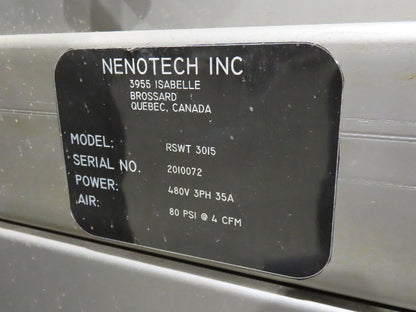 Nenotech RSWT 3015 Shrink Wrapper Bundler Heat Tunnel Belt Conveyor 480V