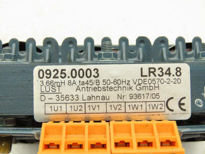 LTi Motion LR34.8 3.66mH 8A 50/60Hz Mains Power Choke Transformer