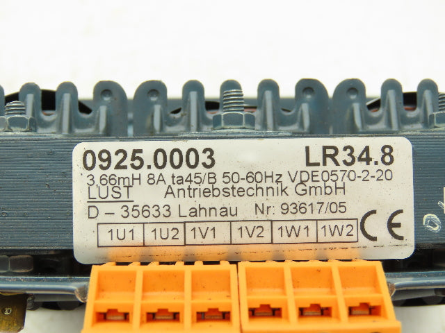 LTi Motion LR34.8 3.66mH 8A 50/60Hz Mains Power Choke Transformer