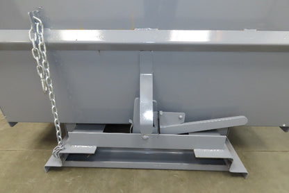 Wright 30055-GRY 3 YD Self Dumping Hopper 4000lbs Trash Recycling 10 Gauge Bin