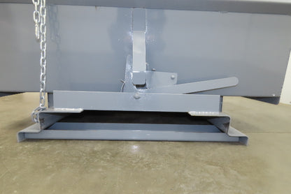 Wright 30055-GRY 3 YD Self Dumping Hopper 4000lbs Trash Recycling 10 Gauge Bin