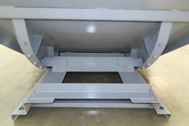 Wright 30055-GRY 3 YD Self Dumping Hopper 4000lbs Trash Recycling 10 Gauge Bin