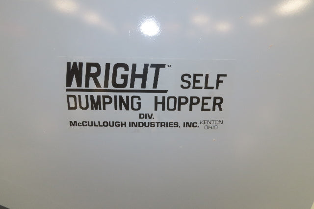 Wright 30055-GRY 3 YD Self Dumping Hopper 4000lbs Trash Recycling 10 Gauge Bin