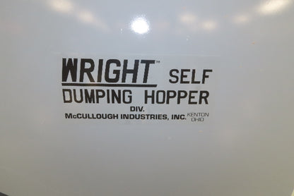 Wright 30055-GRY 3 YD Self Dumping Hopper 4000lbs Trash Recycling 10 Gauge Bin