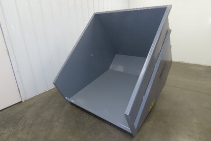 Wright 30055-GRY 3 YD Self Dumping Hopper 4000lbs Trash Recycling 10 Gauge Bin