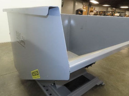 Wright 20055-GRY 2 YD Self Dumping Hopper 4000lbs Trash Recycling 10 Gauge Bin