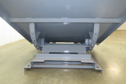 Wright 20055-GRY 2 YD Self Dumping Hopper 4000lbs Trash Recycling 10 Gauge Bin
