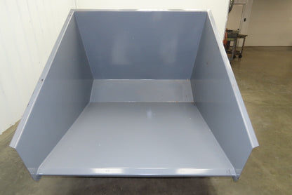 Wright 20055-GRY 2 YD Self Dumping Hopper 4000lbs Trash Recycling 10 Gauge Bin