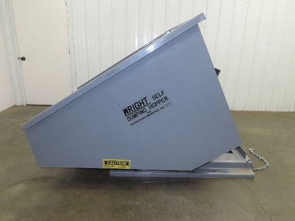 Wright 20055-GRY 2 YD Self Dumping Hopper 4000lbs Trash Recycling 10 Gauge Bin