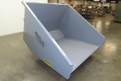 Wright 20055-GRY 2 YD Self Dumping Hopper 4000lbs Trash Recycling 10 Gauge Bin