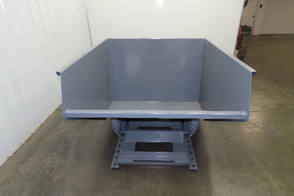 Wright 20055-GRY 2 YD Self Dumping Hopper 4000lbs Trash Recycling 10 Gauge Bin