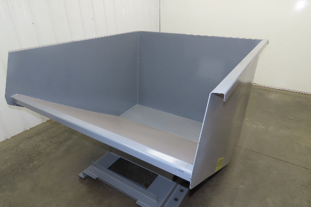 Wright 20055-GRY 2 YD Self Dumping Hopper 4000lbs Trash Recycling 10 Gauge Bin