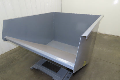 Wright 20055-GRY 2 YD Self Dumping Hopper 4000lbs Trash Recycling 10 Gauge Bin