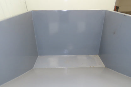 Wright 20055-GRY 2 YD Self Dumping Hopper 4000lbs Trash Recycling 10 Gauge Bin