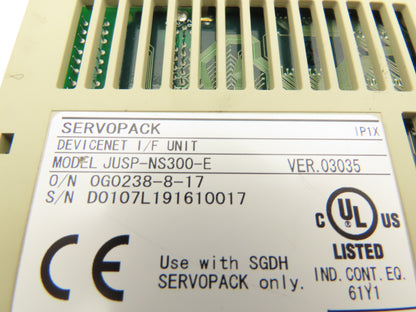 Yaskawa Servo Drive Servopack 1PH Input 3PH 0-230VAC 2.8A 0.54HP Output Ser F