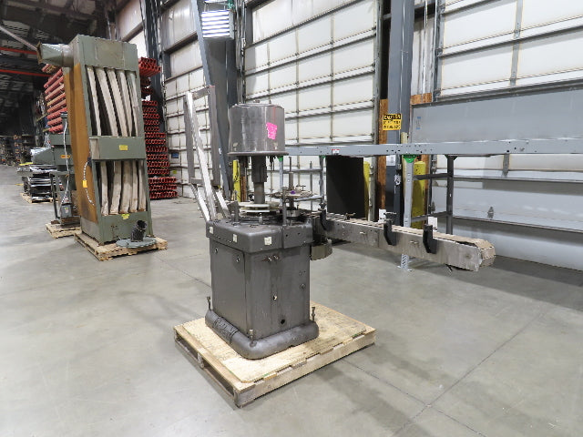 Capem 4-Head Bottle Capping Machine Bottle Conveyor  *For Repair*