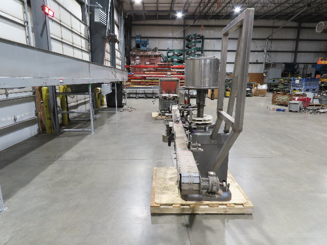 Capem 4-Head Bottle Capping Machine Bottle Conveyor  *For Repair*
