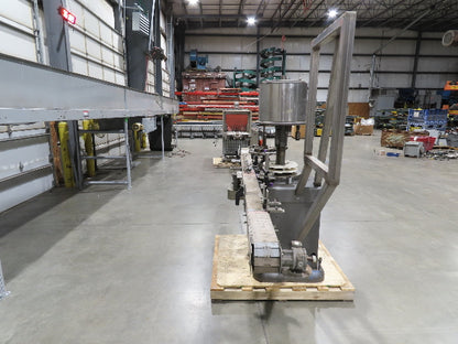 Capem 4-Head Bottle Capping Machine Bottle Conveyor  *For Repair*