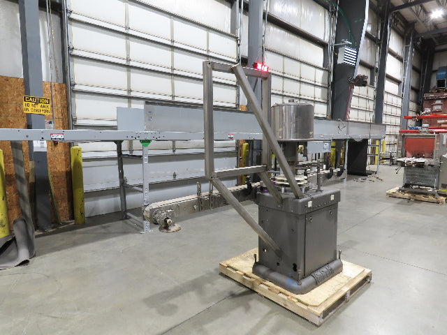 Capem 4-Head Bottle Capping Machine Bottle Conveyor  *For Repair*