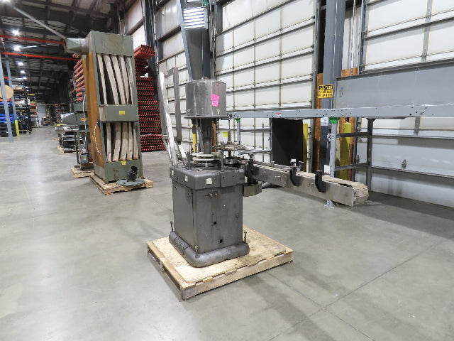 Capem 4-Head Bottle Capping Machine Bottle Conveyor  *For Repair*