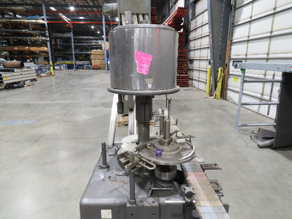 Capem 4-Head Bottle Capping Machine Bottle Conveyor  *For Repair*