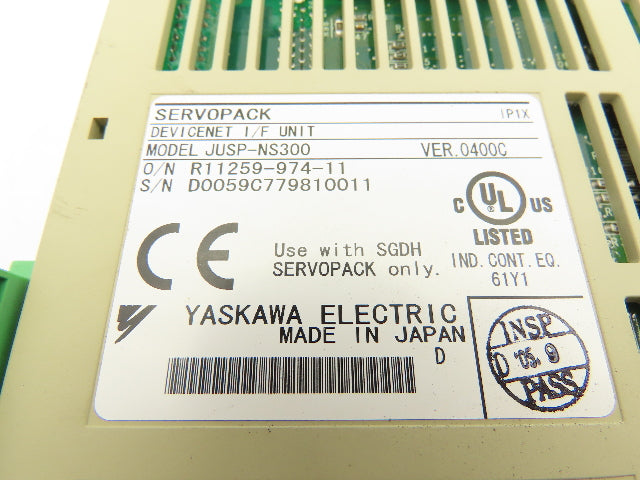 Yaskawa Servo Drive Servopack 1PH Input 3PH 0-230VAC 2.8A 0-300Hz Output Ser D