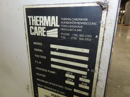 Thermal Care RA090804 Accutherm Temperature Controller 460V 3Ph 3/4Hp Aquatherm