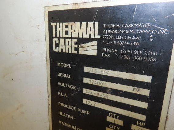 Thermal Care RA090804 Accutherm Temperature Controller 460V 3Ph 3/4Hp Aquatherm