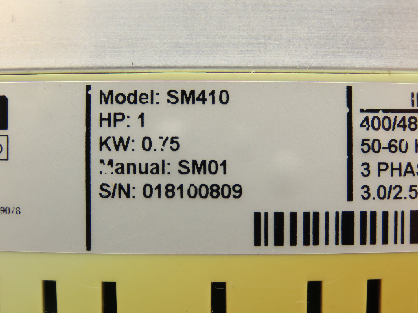 Lenze SM410 AC Tech Variable Frequency AC Drive 1HP 480VAC 3Ph