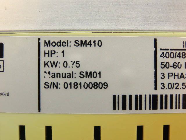 Lenze SM410 AC Tech Variable Frequency AC Drive 1HP 480VAC 3Ph