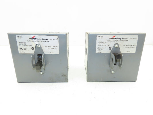 Cooper 8808GD Manual Motor Starter Switch 3 Pole 2HP 600VAC 30A Lot of 2