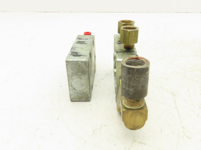 Zimmerman Zim-Air Pneumatic Air Valve Aluminum Manifold 1/4"npt  Lot of 3