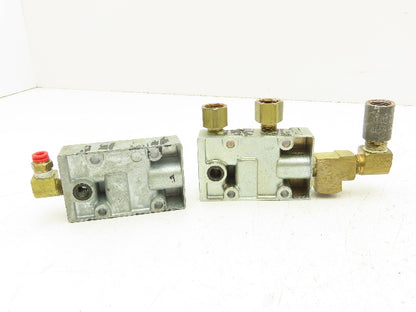 Zimmerman Zim-Air Pneumatic Air Valve Aluminum Manifold 1/4"npt  Lot of 3