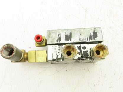 Zimmerman Zim-Air Pneumatic Air Valve Aluminum Manifold 1/4"npt  Lot of 3