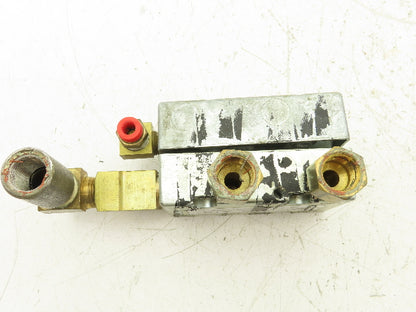 Zimmerman Zim-Air Pneumatic Air Valve Aluminum Manifold 1/4"npt  Lot of 3