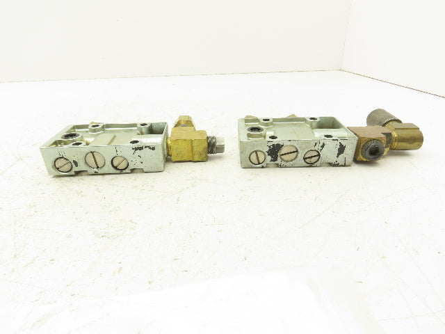 Zimmerman Zim-Air Pneumatic Air Valve Aluminum Manifold 1/4"npt  Lot of 2