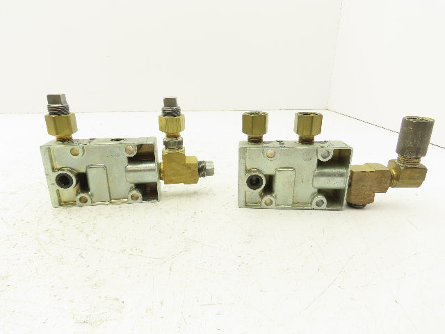 Zimmerman Zim-Air Pneumatic Air Valve Aluminum Manifold 1/4"npt  Lot of 2
