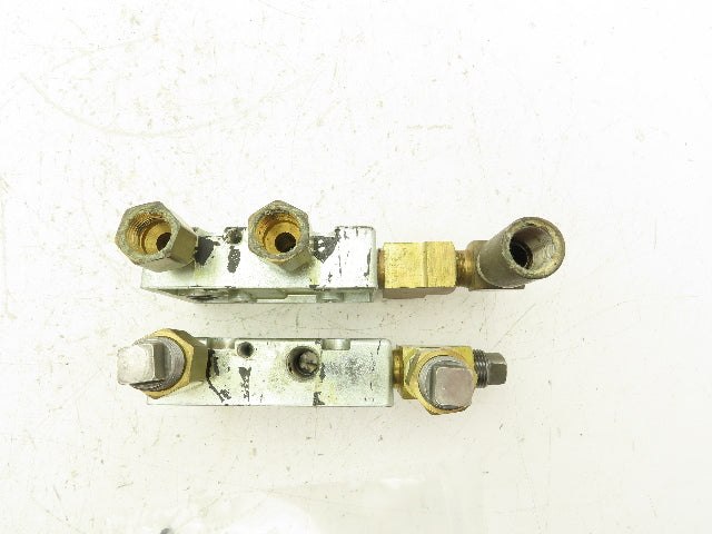 Zimmerman Zim-Air Pneumatic Air Valve Aluminum Manifold 1/4"npt  Lot of 2
