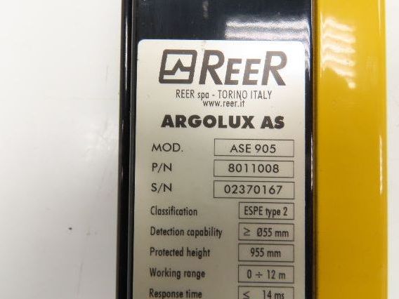 ReeR ASR905 ASE905 Safety Light Curtain Emitter & Receiver Set 955mm