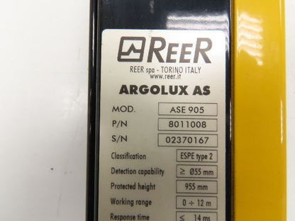 ReeR ASR905 ASE905 Safety Light Curtain Emitter & Receiver Set 955mm