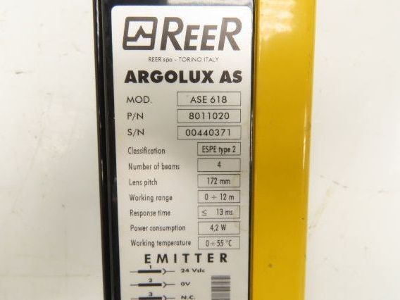 ReeR ASR618 ASE618 Safety Light Curtain Emitter & Receiver Set 172mm