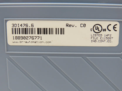 B&R Automation 3DI476.6 DI 476 Digital Input Module 24VDC 16 Point Rev C0