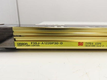 Omron Sti F3SJ-A1220P30-D Safety Light Curtain Receiver 1220mm Type 4
