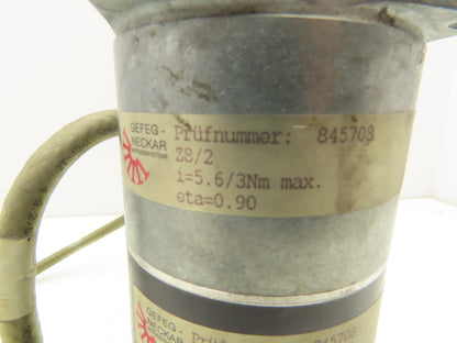 Gefeg Neckar Z8/2 DF882Z00000207 Gear Motor 100W 230VAC 50Hz 3Nm Parallel Shaft